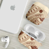 Bula Fiji Classic Masi Tapa AirPods Case Vintage Beige - Polynesian Pride