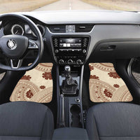 Bula Fiji Classic Masi Tapa Car Mats Vintage Beige - Polynesian Pride
