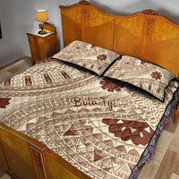 Bula Fiji Classic Masi Tapa Quilt Bed Set Vintage Beige - Polynesian Pride