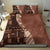 Bula Fiji Bedding Set Tribal Masi Tapa - Brown LT7 - Polynesian Pride