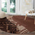 Bula Fiji Round Carpet Tribal Masi Tapa - Brown LT7 - Polynesian Pride