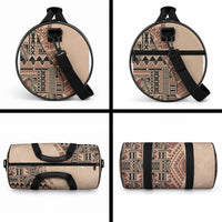 Bula Fiji Duffle Bag Tribal Masi Tapa - Beige
