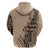 Bula Fiji Hoodie Tribal Masi Tapa - Beige LT7 - Polynesian Pride