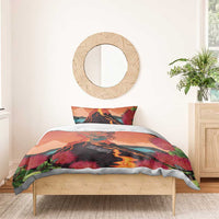Hawaii Kilauea Volcano Bedding Set Pele Goddess