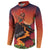 Hawaii Kilauea Volcano Button Sweatshirt Pele Goddess