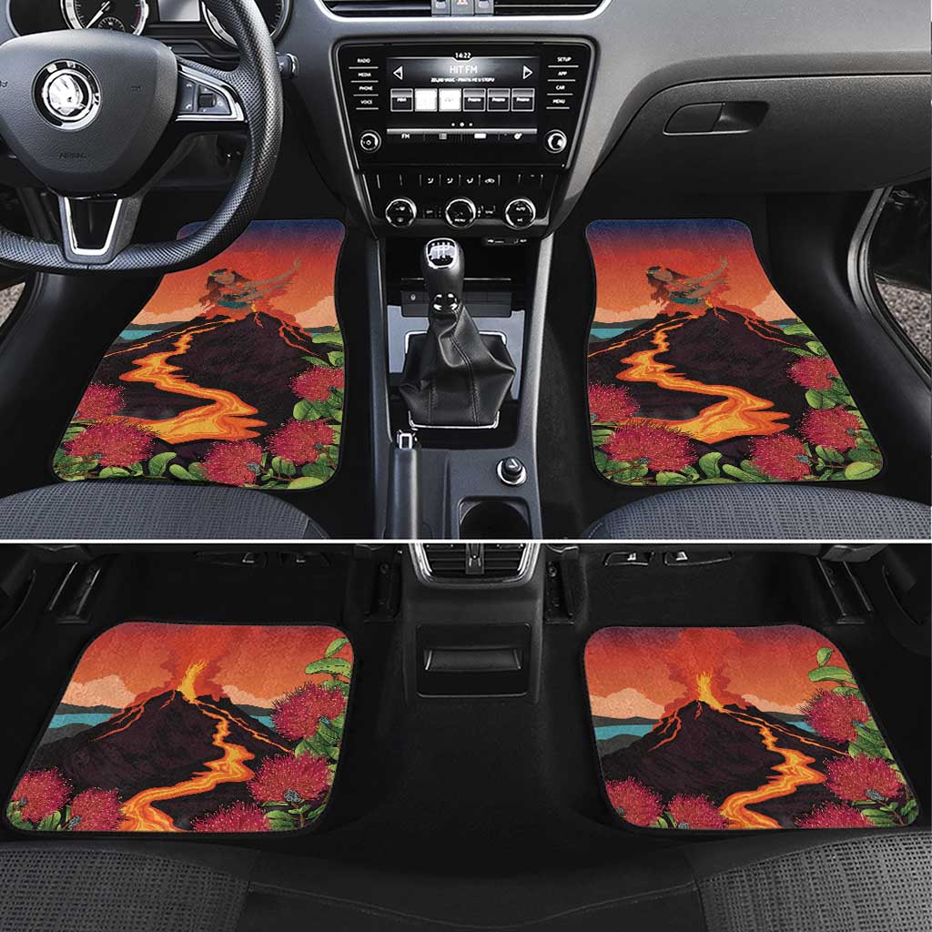 Hawaii Kilauea Volcano Car Mats Pele Goddess