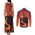 Hawaii Kilauea Volcano Couples Matching Tank Maxi Dress and Long Sleeve Button Shirt Pele Goddess