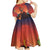 Hawaii Kilauea Volcano Kid Short Sleeve Dress Pele Goddess