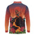 Hawaii Kilauea Volcano Long Sleeve Polo Shirt Pele Goddess