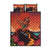 Hawaii Kilauea Volcano Quilt Bed Set Pele Goddess