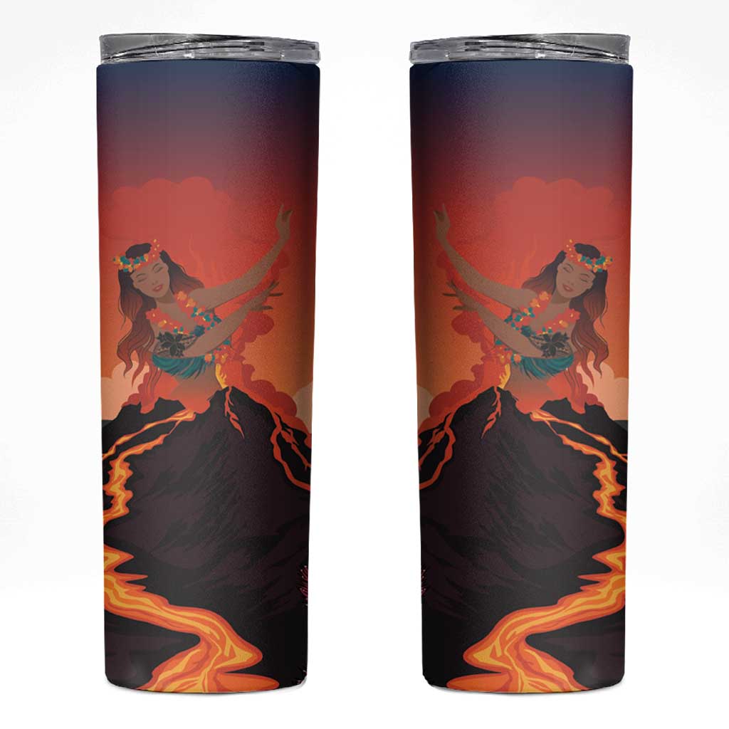 Hawaii Kilauea Volcano Skinny Tumbler Pele Goddess