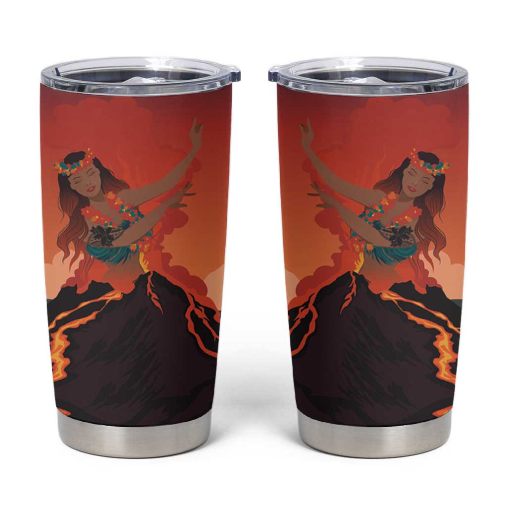 Hawaii Kilauea Volcano Tumbler Cup Pele Goddess