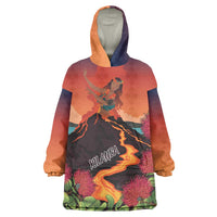 Hawaii Kilauea Volcano Wearable Blanket Hoodie Pele Goddess