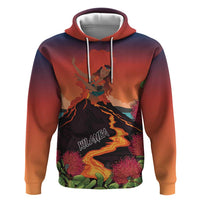 Hawaii Kilauea Volcano Zip Hoodie Pele Goddess