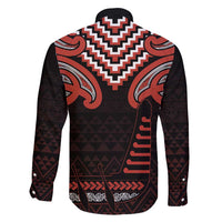 Maori Waitangi Family Matching Long Sleeve Bodycon Dress and Hawaiian Shirt Kotahitanga Poutama Mix Whakairo LT7 - Polynesian Pride
