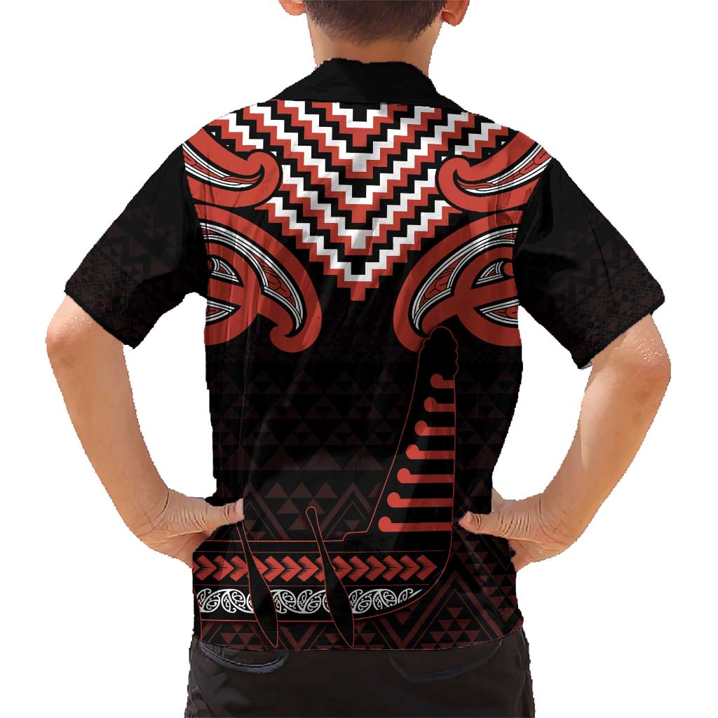 Maori Waitangi Family Matching Short Sleeve Bodycon Dress and Hawaiian Shirt Kotahitanga Poutama Mix Whakairo LT7 - Polynesian Pride