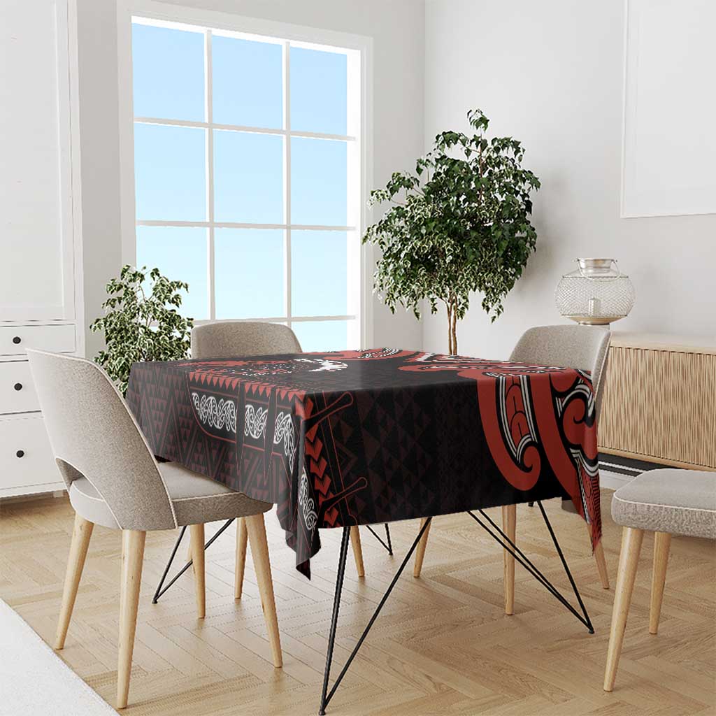 Maori Waitangi Tablecloth Kotahitanga Poutama Mix Whakairo - Polynesian Pride