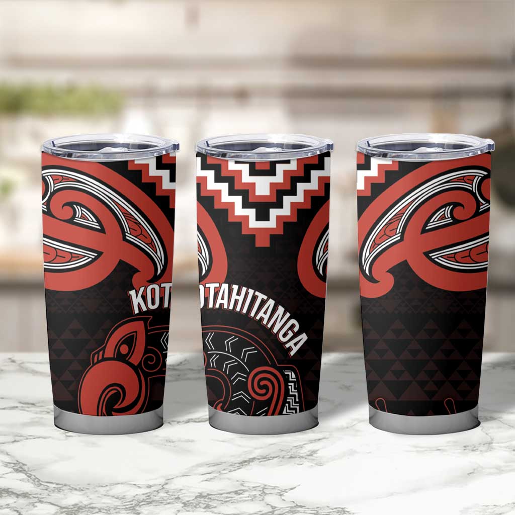 Maori Waitangi Tumbler Cup Kotahitanga Poutama Mix Whakairo - Polynesian Pride
