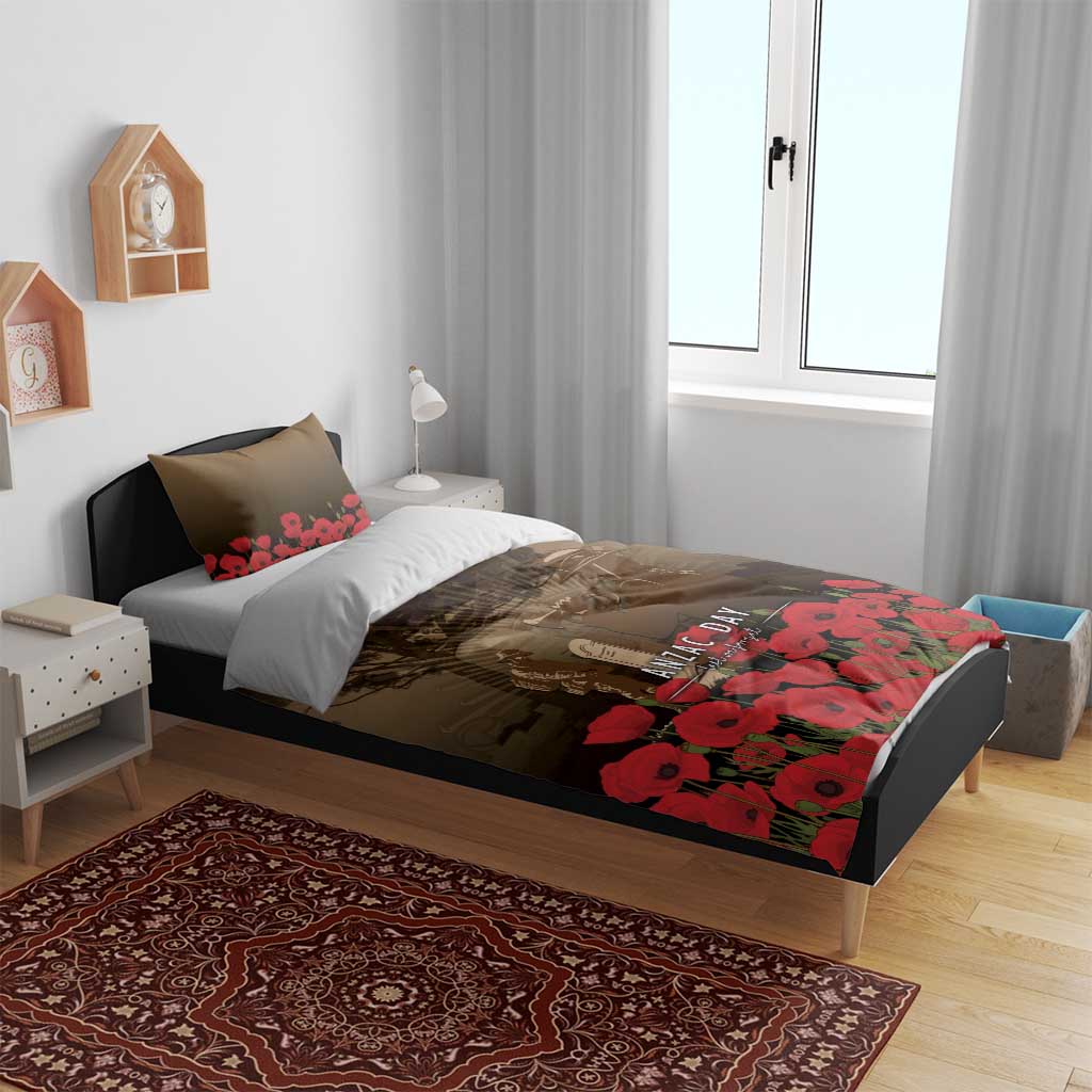 Australia - New Zealand ANZAC Lone Pine Bedding Set The Last Post