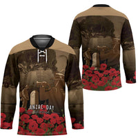 Australia - New Zealand ANZAC Lone Pine Hockey Jersey The Last Post