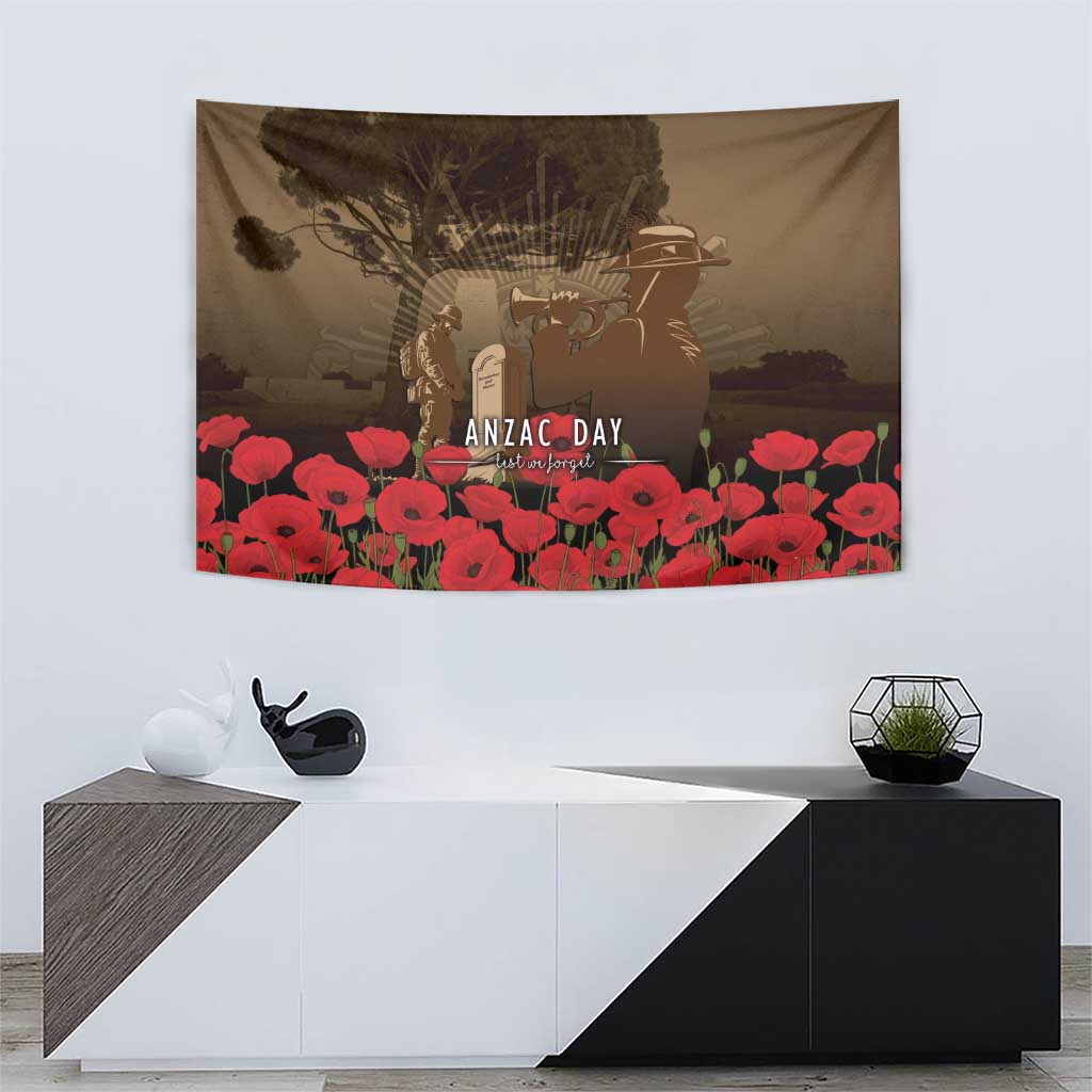Australia - New Zealand ANZAC Lone Pine Tapestry The Last Post