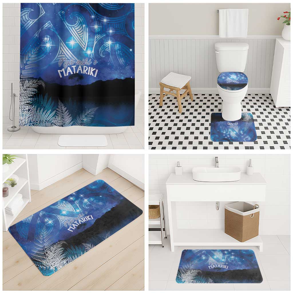 NZ Maori Matariki Scenery Bathroom Set Galaxy Sky