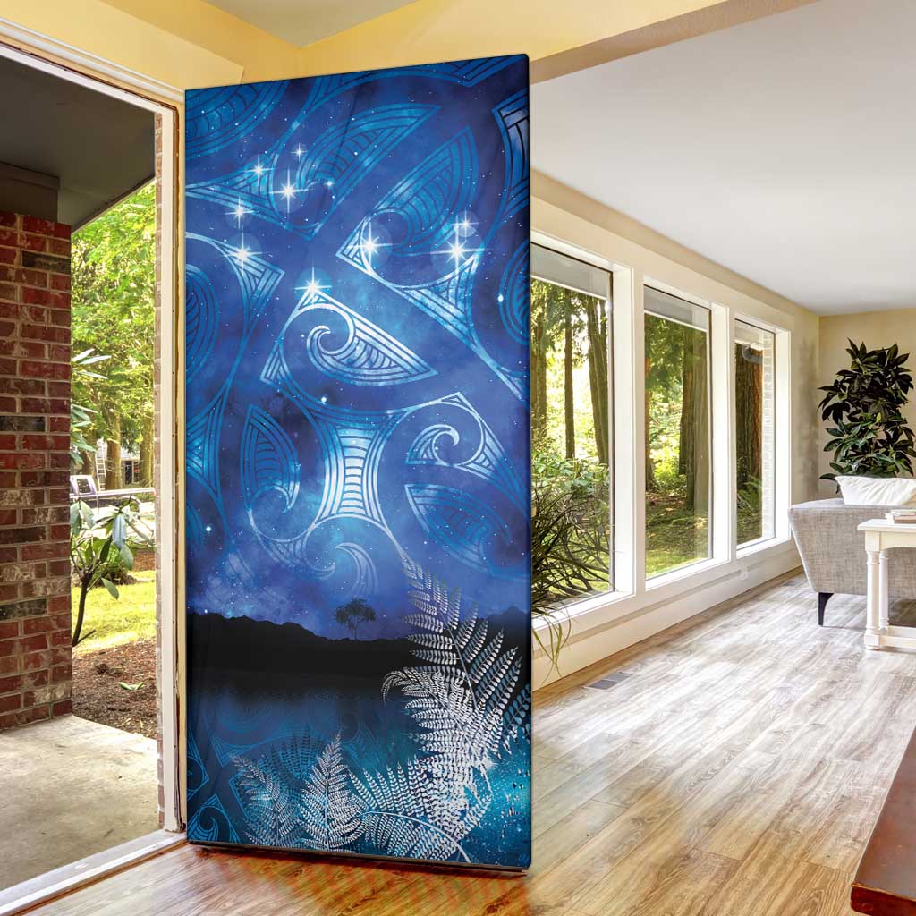 NZ Maori Matariki Scenery Door Cover Galaxy Sky