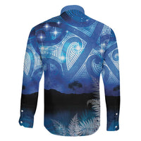 NZ Maori Matariki Scenery Family Matching Long Sleeve Bodycon Dress and Hawaiian Shirt Galaxy Sky LT7 - Polynesian Pride