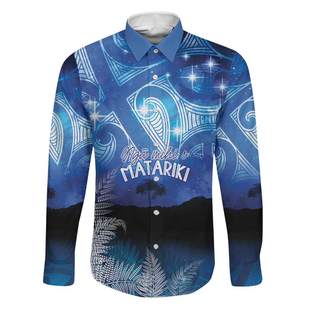 NZ Maori Matariki Scenery Family Matching Off Shoulder Maxi Dress and Hawaiian Shirt Galaxy Sky
