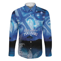 NZ Maori Matariki Scenery Family Matching Off Shoulder Short Dress and Hawaiian Shirt Galaxy Sky