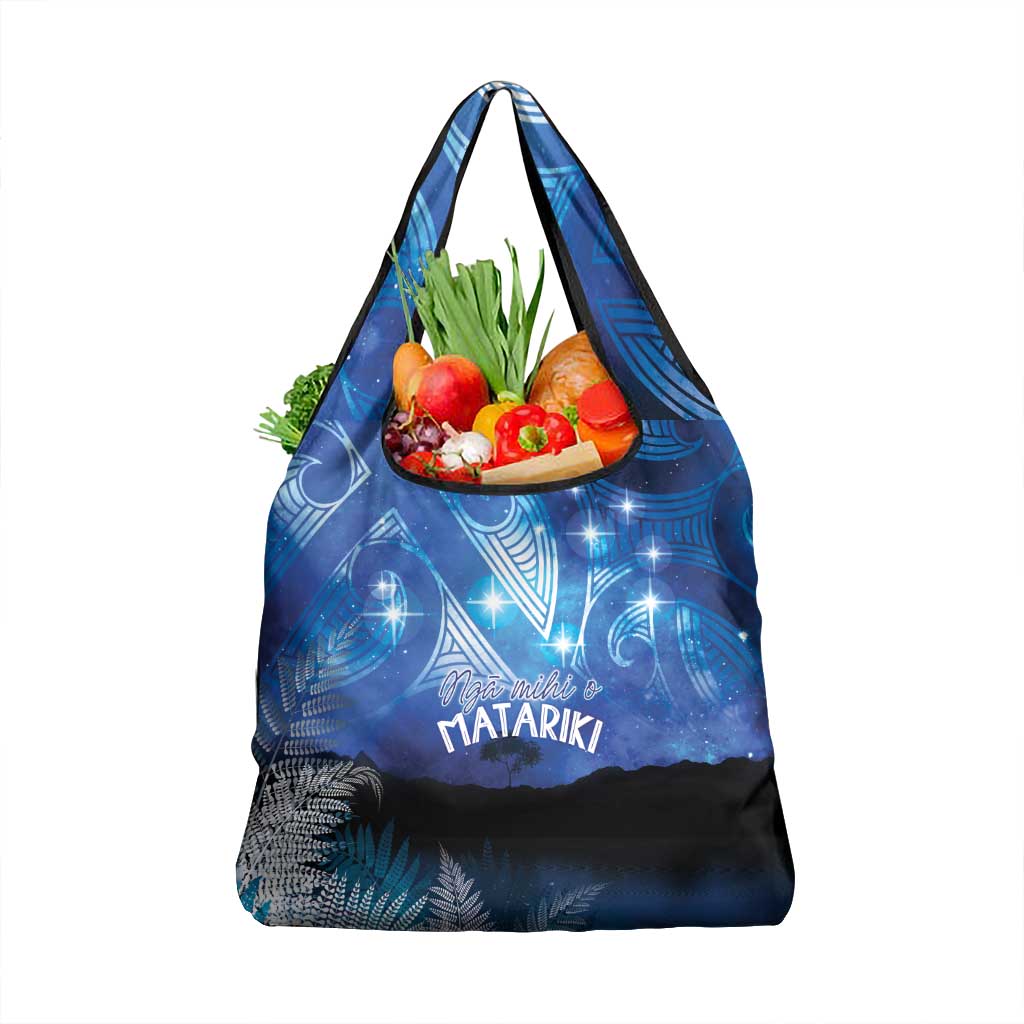 NZ Maori Matariki Scenery Grocery Bag Galaxy Sky