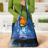 NZ Maori Matariki Scenery Grocery Bag Galaxy Sky