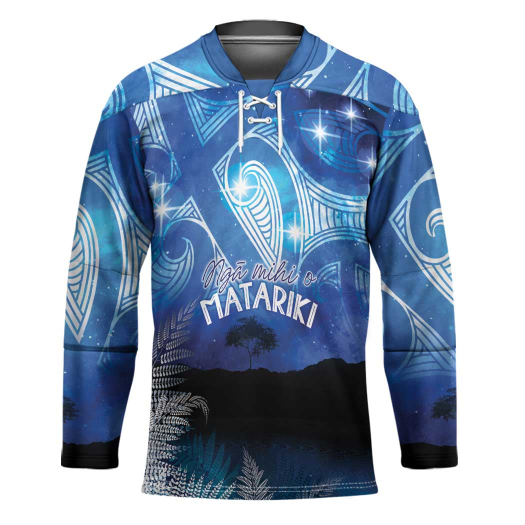NZ Maori Matariki Scenery Hockey Jersey Galaxy Sky