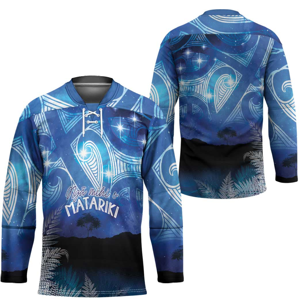 NZ Maori Matariki Scenery Hockey Jersey Galaxy Sky