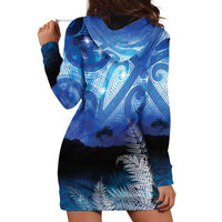 NZ Maori Matariki Scenery Hoodie Dress Galaxy Sky