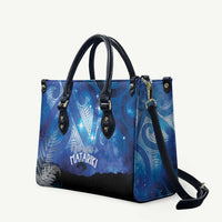 NZ Maori Matariki Scenery Leather Bag Galaxy Sky