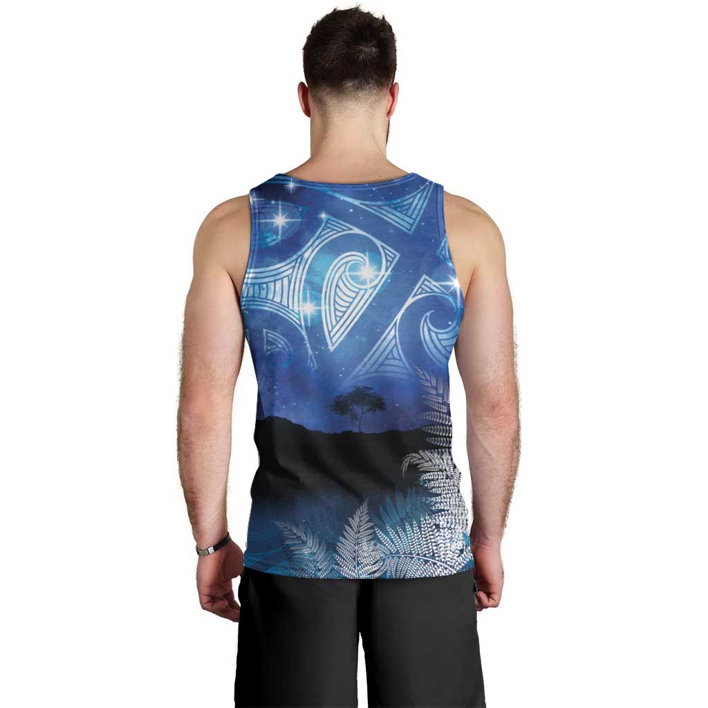NZ Maori Matariki Scenery Men Tank Top Galaxy Sky
