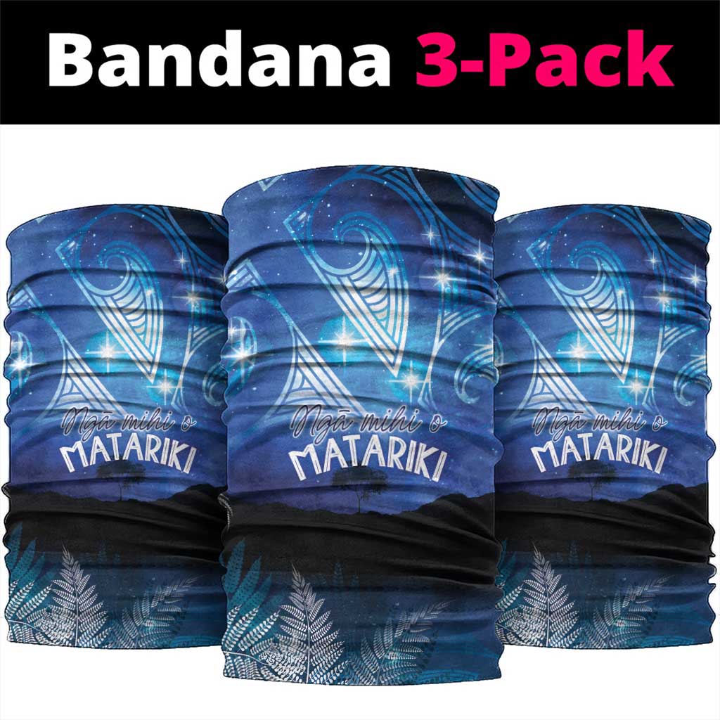 NZ Maori Matariki Scenery Neck Gaiter Galaxy Sky