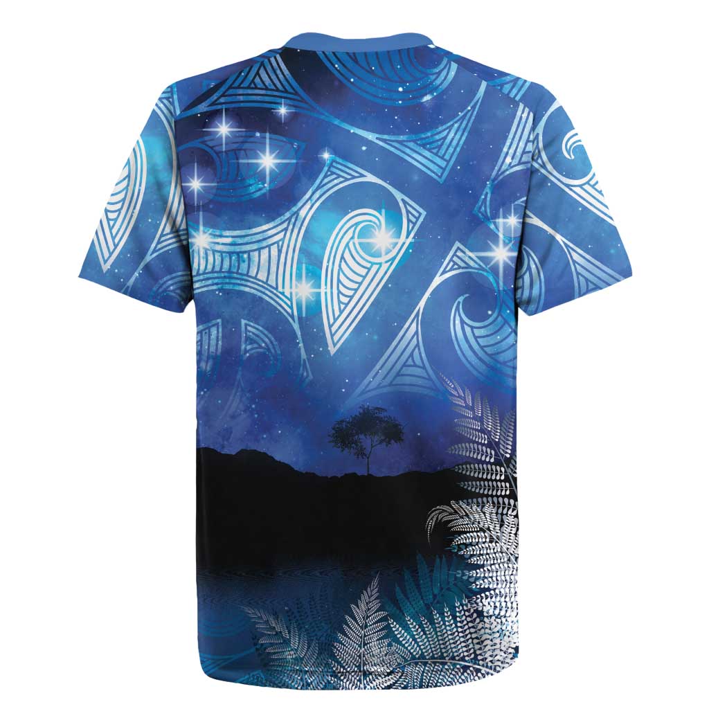 NZ Maori Matariki Scenery Rugby Jersey Galaxy Sky