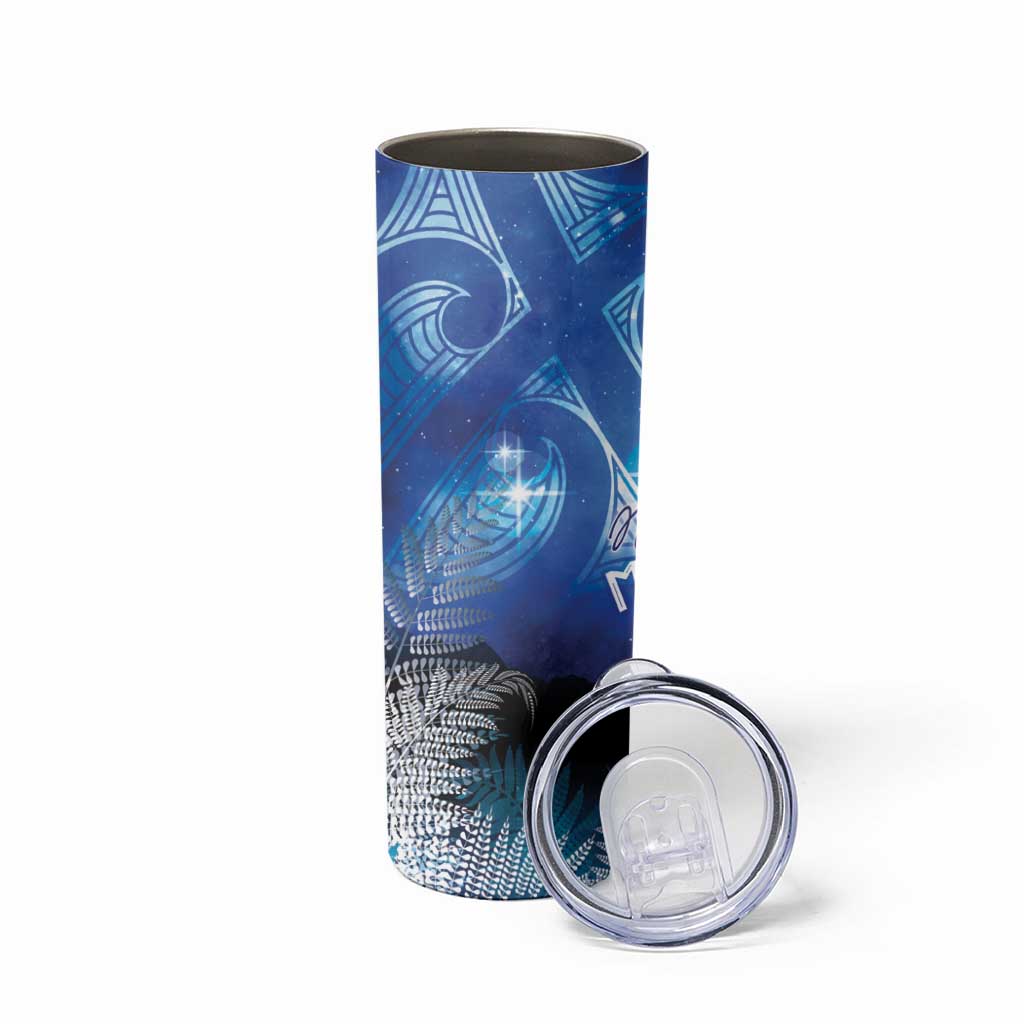 NZ Maori Matariki Scenery Skinny Tumbler Galaxy Sky