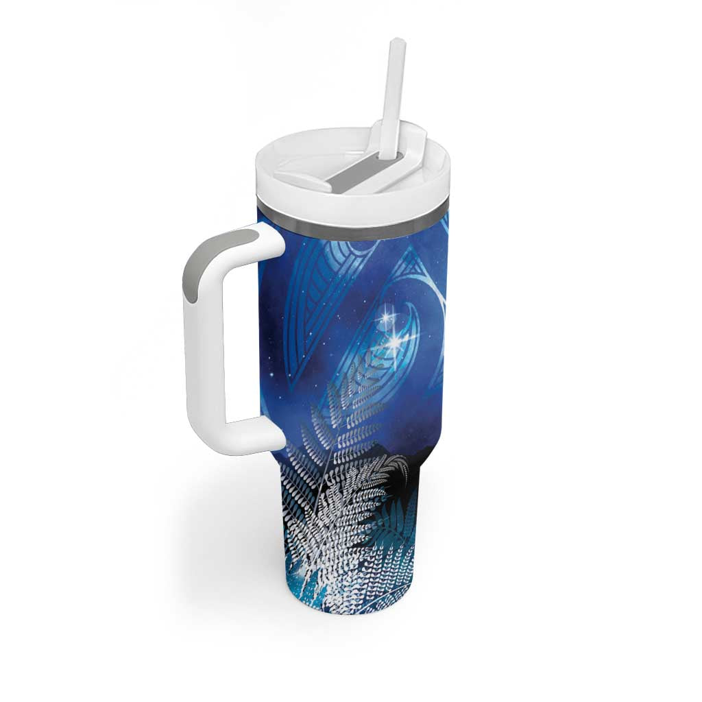 NZ Maori Matariki Scenery Tumbler With Handle Galaxy Sky