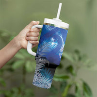 NZ Maori Matariki Scenery Tumbler With Handle Galaxy Sky