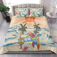 Christmas In July - Hawaii Retro Bedding Set Lost In Parrot-dise