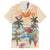 Personalized Christmas In July - Hawaii Retro Family Matching Off Shoulder Maxi Dress and Hawaiian Shirt Lost In Parrot-dise