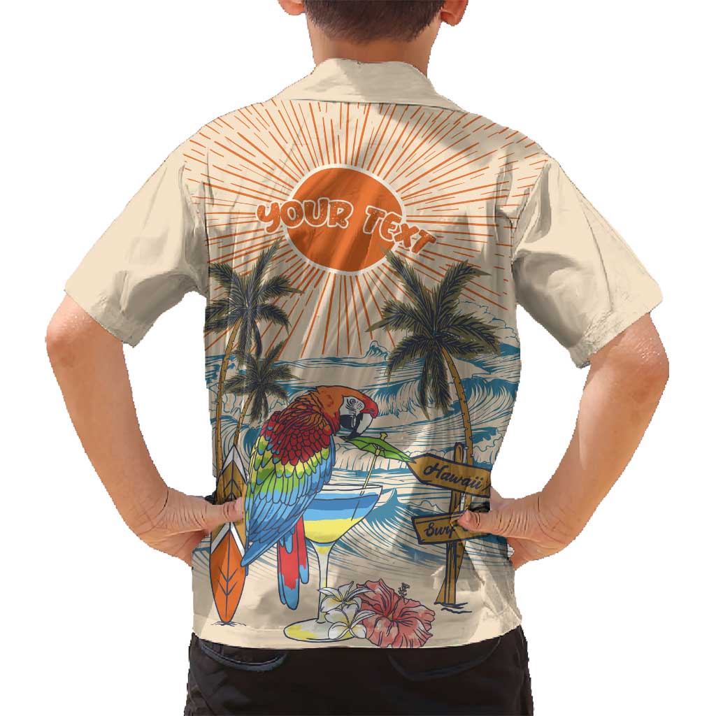 Personalized Christmas In July - Hawaii Retro Family Matching Off Shoulder Short Dress and Hawaiian Shirt Lost In Parrot-dise LT7 - Polynesian Pride