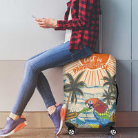 Christmas In July - Hawaii Retro Luggage Cover Lost In Parrot-dise