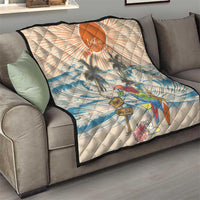 Christmas In July - Hawaii Retro Quilt Lost In Parrot-dise