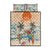 Christmas In July - Hawaii Retro Quilt Bed Set Lost In Parrot-dise