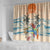 Christmas In July - Hawaii Retro Shower Curtain Lost In Parrot-dise