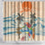 Christmas In July - Hawaii Retro Shower Curtain Lost In Parrot-dise